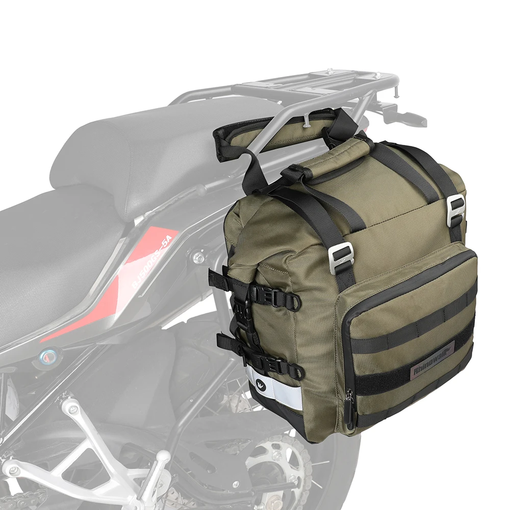 Фирменная торговая марка Rhinowalk Приключения мотоцикла сумки pannier мягкая сумка для 20 л Боковая Сумка 1680D