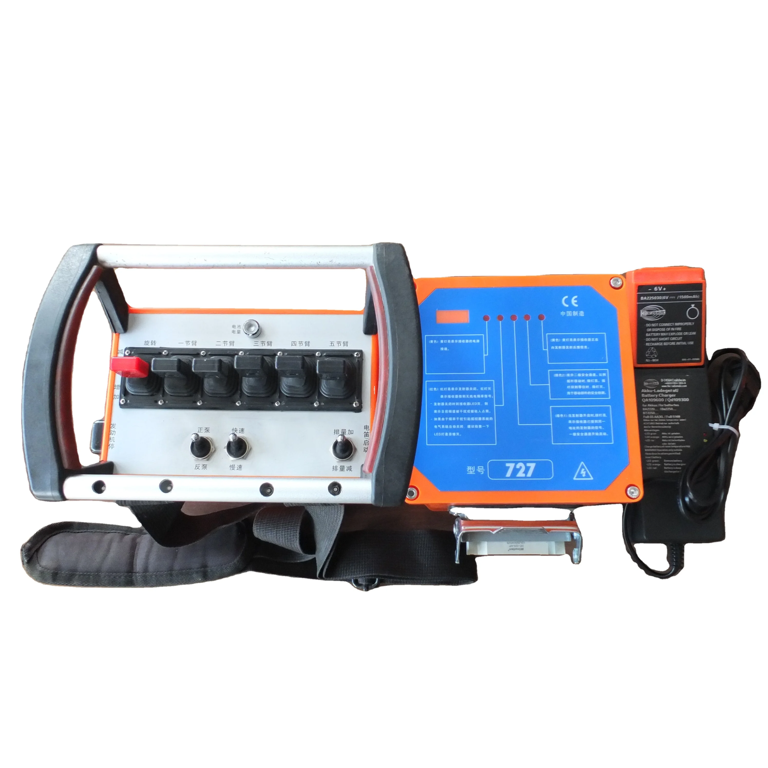 8 directions 5 speed truck crane joystick wireless Industrial remote control Construction Used Truck Concrete Pump Boom