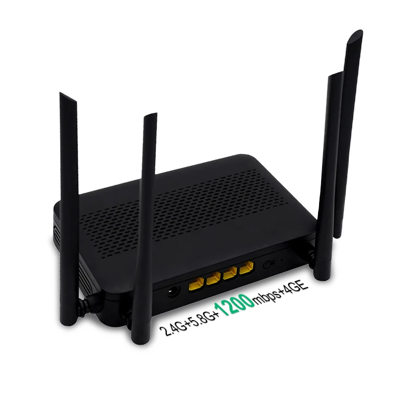 OEM Manufacturer Home 2.4G 5.8G Dual Band High Speed 1200Mbps Wifi Wireless Mesh Network Router