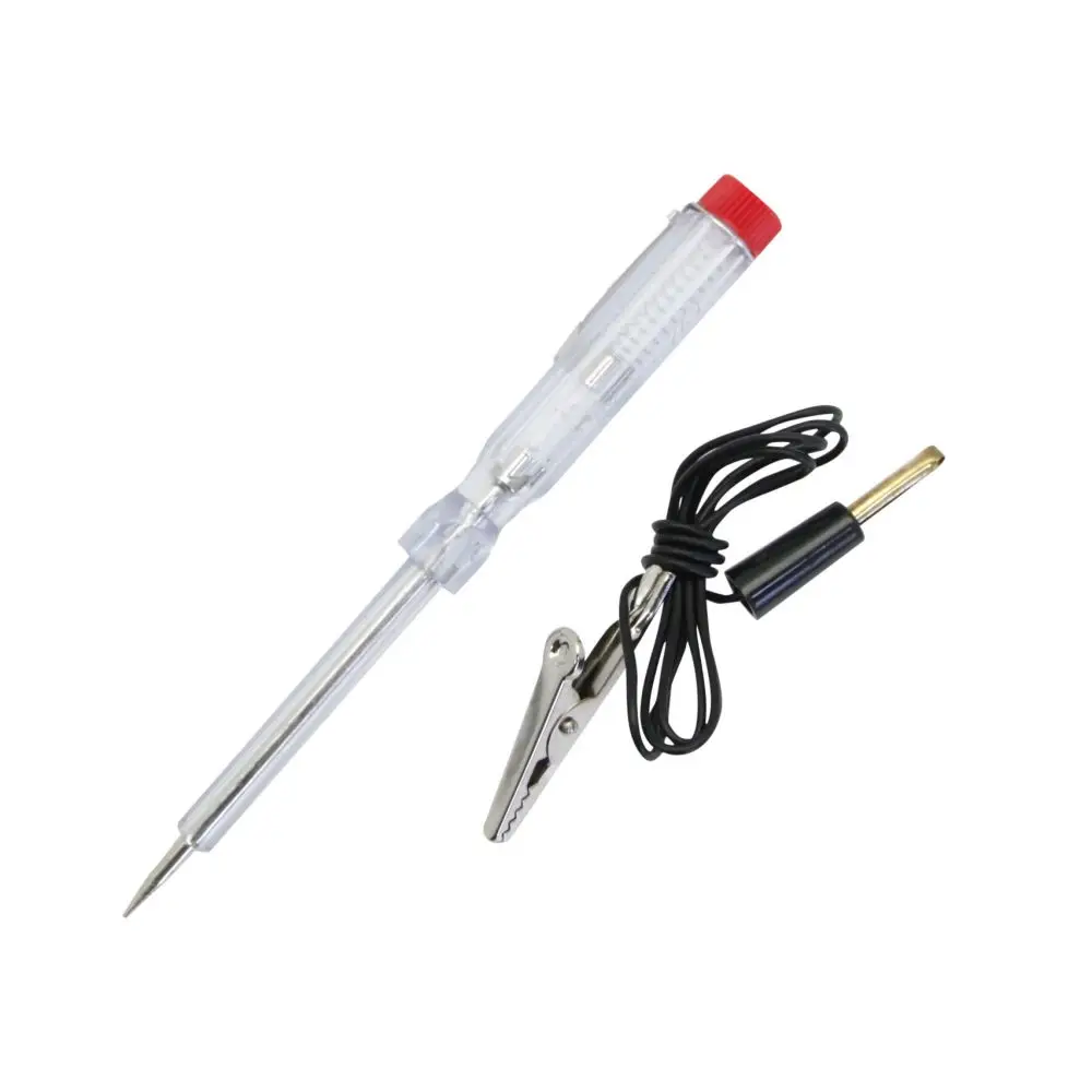 6V-24V Car Circuit Tester Steel Probe 12V DC Light System Test Tool Power Detector Diagnostic Tools for Automotive Use Portable