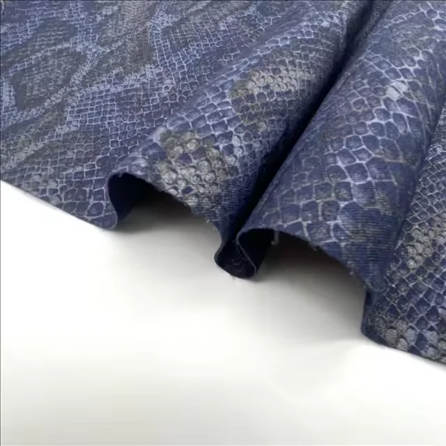 Fashion Spandex Comfortable fabric lurex  elastic fabric Stretch PU Leather Fabric For Jacket Pants