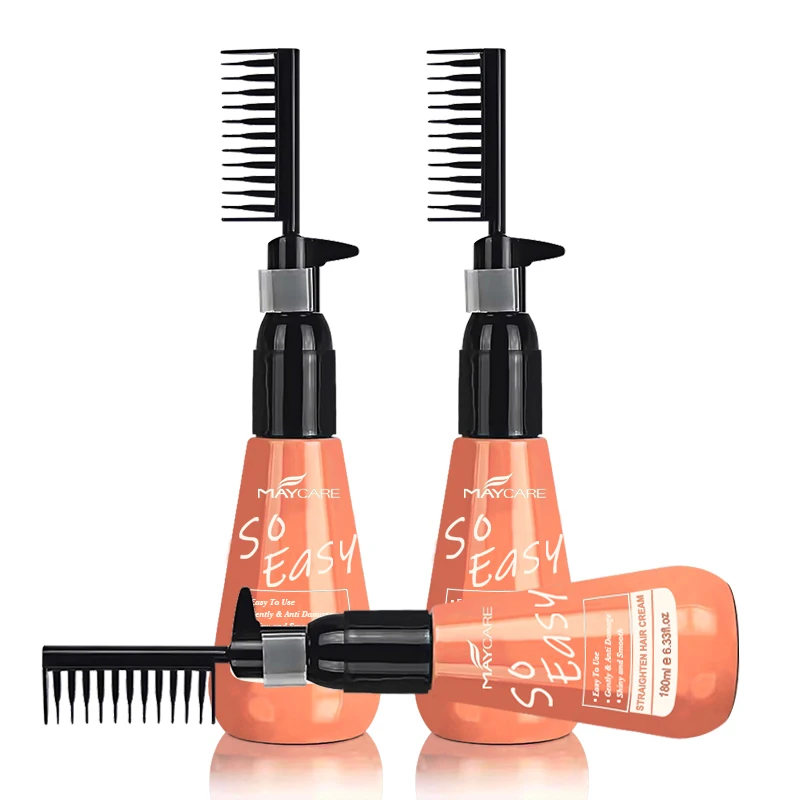 Oem Best Professional Salon Hair Straightening Cream Smooth Shiny Hair Keratin For home Use