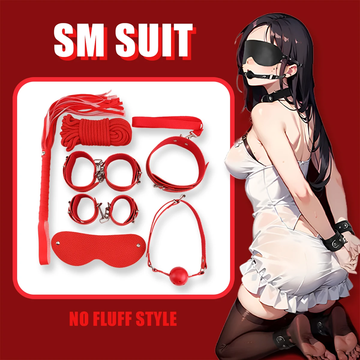 Wholesale Leather Restraint Fetish Sex Toys AV Flirting Products Sm Adults Couple Bondage Kit