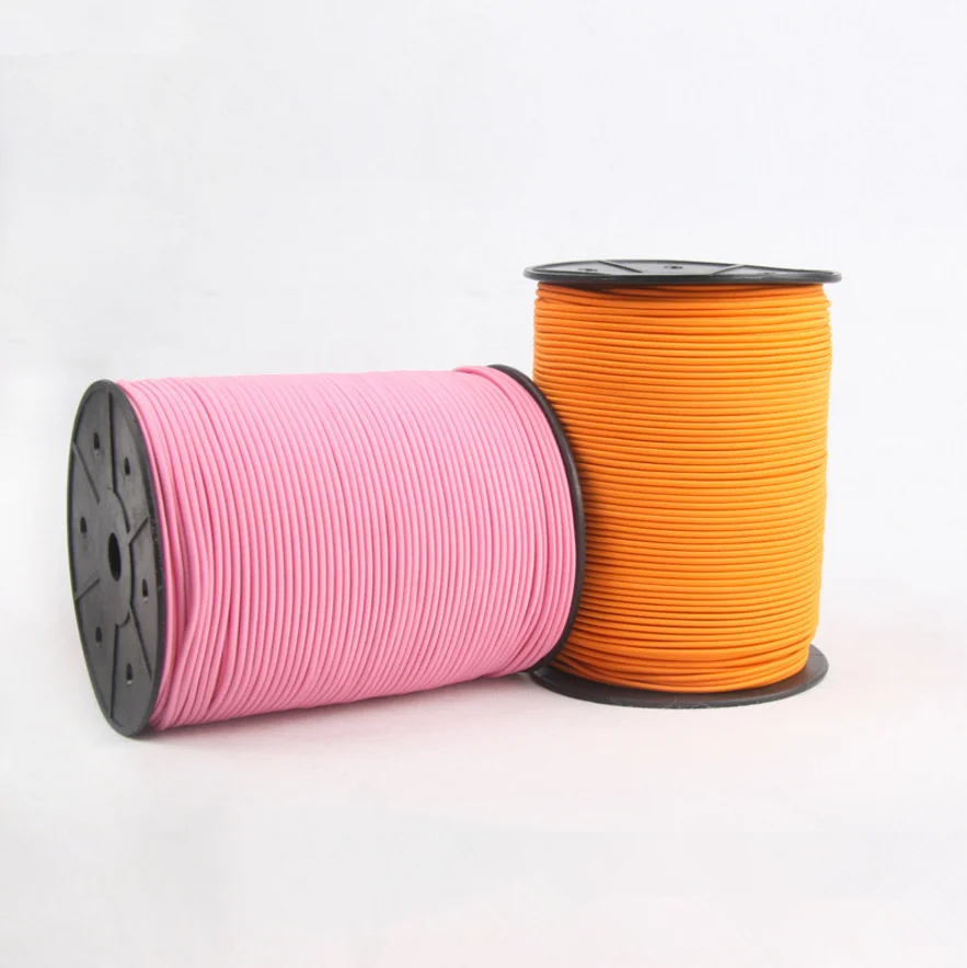 Factory Supplies Sufficient 2mm Round Elastic Cord WIth  Favorable Price