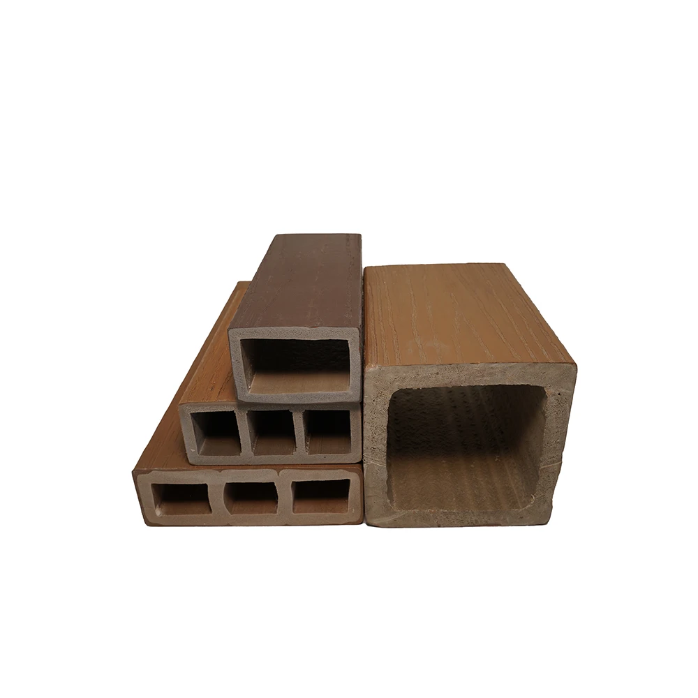 Factory price Outdoor Balustrades  PVC Handrails WPC Decorative  Rafter Armrest Landscape Park Garden