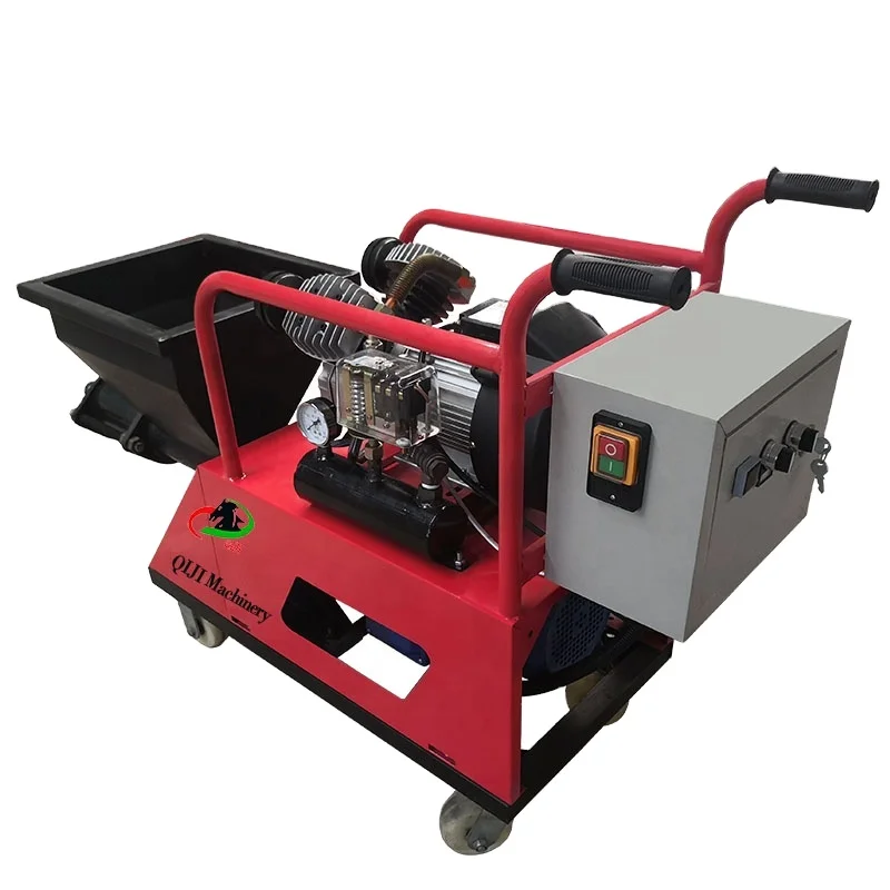 220V Electric Cement Sprayer Machine with Reliable Motor for Construction Sites 30m Maximum Horizontal Conveying Distance