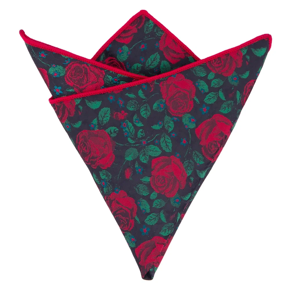 Customize Handmade 100% Pure Silk Pocket Squares Handkerchief Cotton High Quality