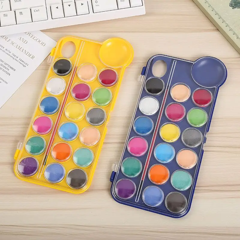 12-24 Color Best Selling watercolor Artist Solid Watercolor Paint for children