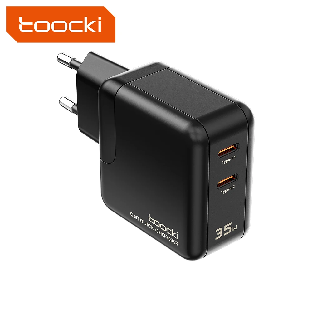 Toocki 35W Dual USB-C Charger PD3.0  Phone Charger Fast Charging Mini Travel Adapter Fast Charger