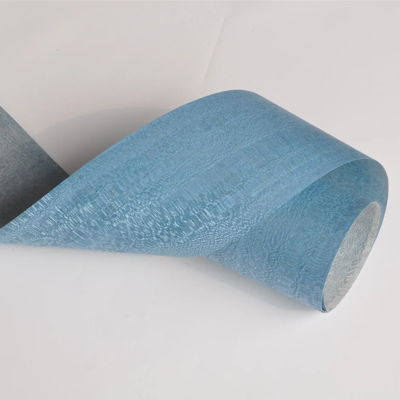 New Design Natural Dyed Veneers  High Quality   Peacock Blue Poplar Wood Veneers  For Home  Furniture Decoration