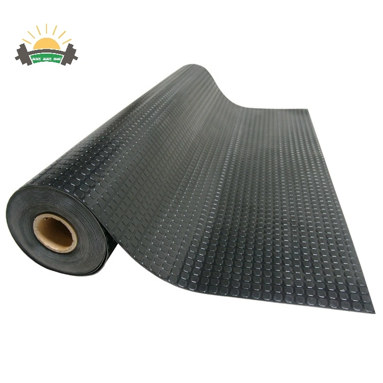 Anti slip rubber flooring industrial commercial rubber flooring rolls