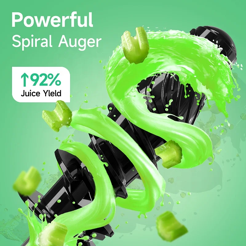 Strong Power Fresh Juicer Blender Cold Press Horizontal Masticating Slow Machine Juicer Machine for Home and Hotel