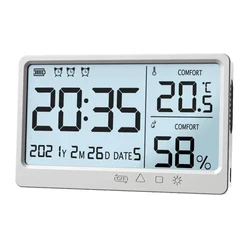 Precision wall hanging digital display weather station household thermometers humidity meter temperature and humidity sensor