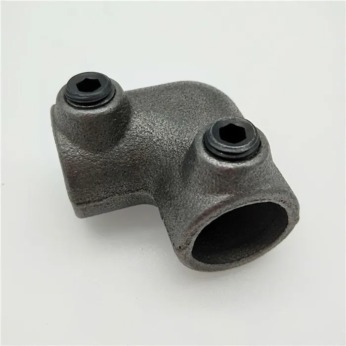 3/4 Inch Black Structural Pipe Fitting 90 Degree Elbow Pipe Clamp