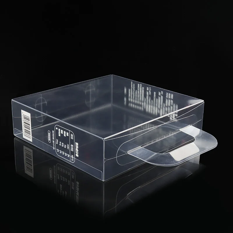 Custom Printed Clear Plastic Folding Box Packaging Gift Packaging PVC Box with Handle