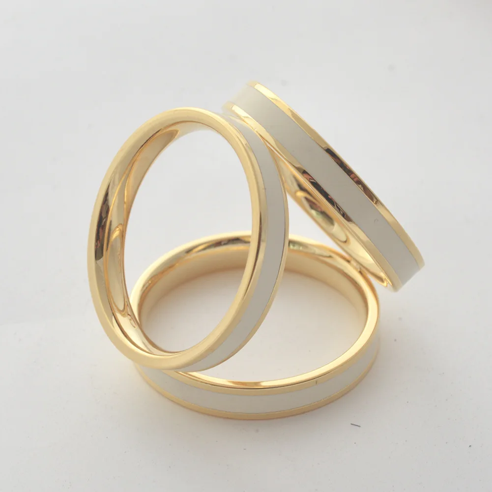 Metal High Quality Jewelry Fashion Three Rings Tricyclic Enamelled Stainless Steel Silk Scarf Buckle Rings For Scarf Women