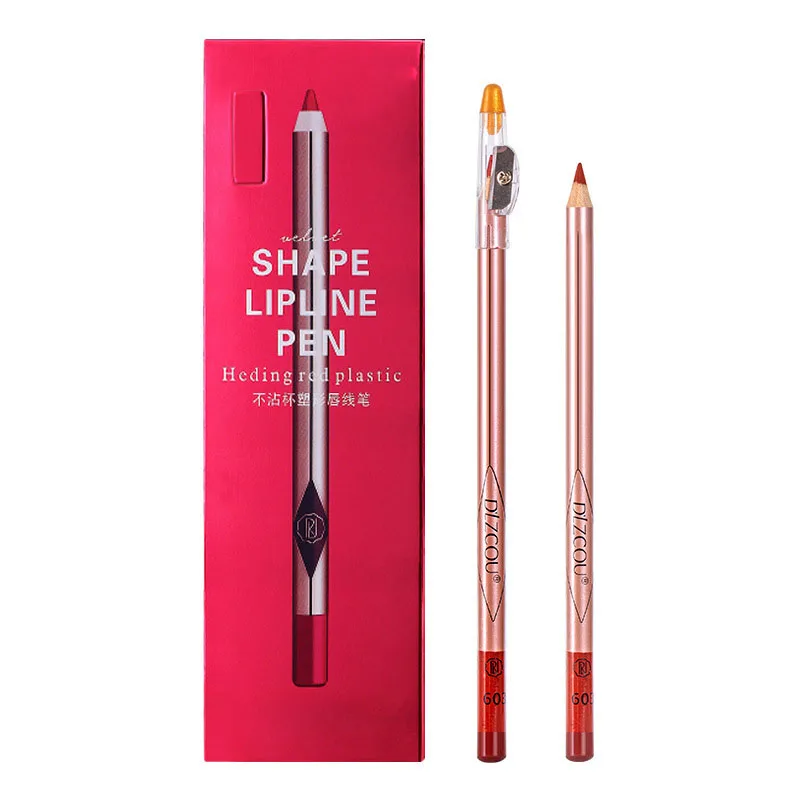 
OEM/ODM Free Sample Lasting Waterproof Brown Custom Logo Lip Liner Makeup 