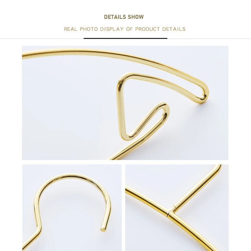 Fashion Anti-slip Multifunctional Hanger Brand Store Display Hanger Shirt Metal Clothes Hanger for Slip Dress