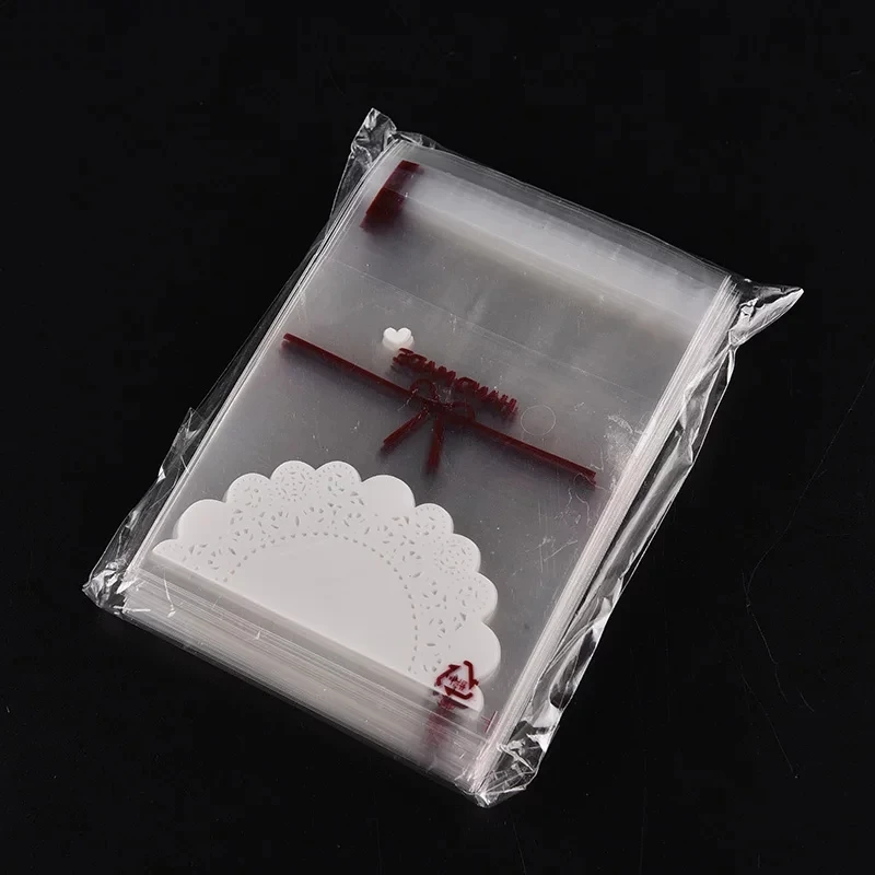Cookie Packaging Bag Transparent OPP Plastic Candy Bag with Custom Printing