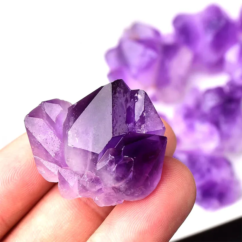 Natural Amethyst cluster amethyst mineral specimen Amethyst hole piece decoration