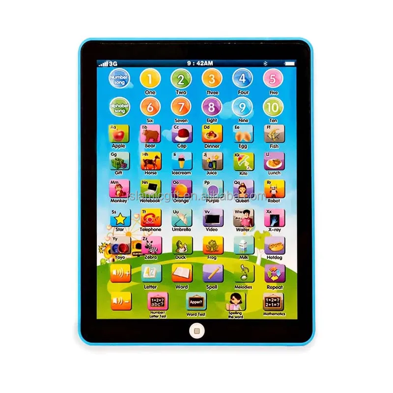 Bilingual Image Alphabet Letters Tablet Interactive Play Pad Pc Educational Abc Toys Learning Machines Tablet For Toddlers