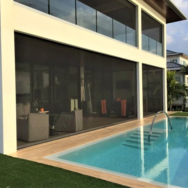 retractable electric roller insect automatic mosquito fly door screen