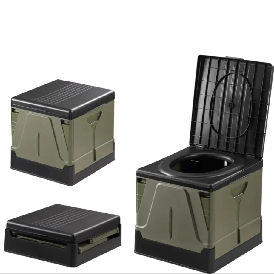 Outdoor Car Camping Portable Folding Commode plasticTravel Folding Toilets Portable Foldable Camping Toilet
