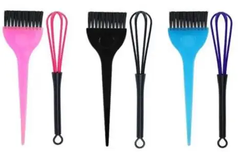 Wholesale Custom Hair Dye Color Brush and Mini Plastic Balloon Whisk Set