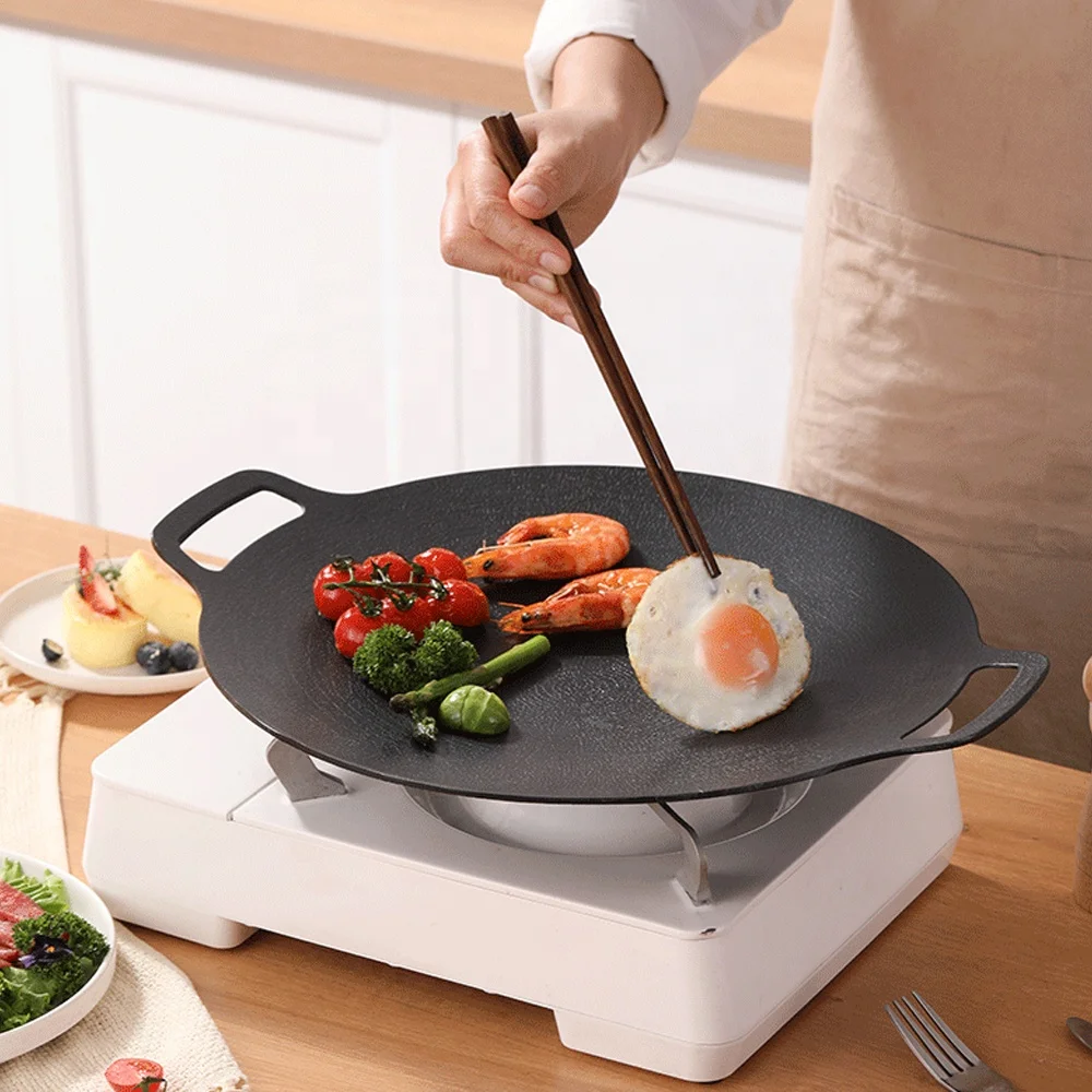 Cookshcon High Quality ODM OEM Die-Casting Aluminum Nonstick Multifunctional Grill Pan Wok Pan