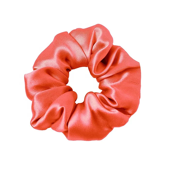 Wholeasle Customized Silk Scrunchie Elastic Hair Bands Hair Ties Ponytail Holder