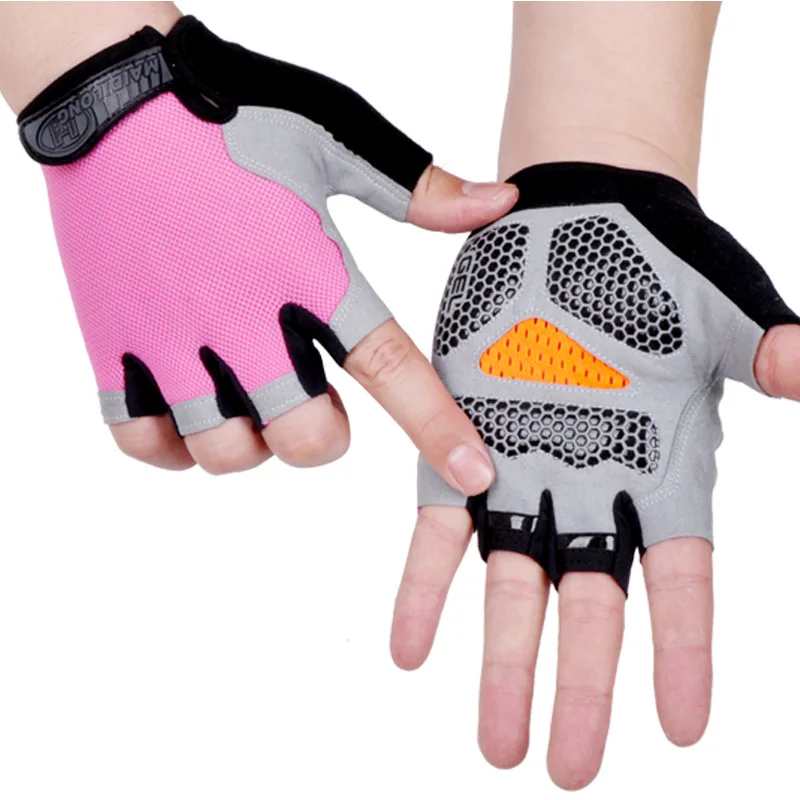 2023 New Design Anti-slip Anti-sweat Half Finger Gloves Breathable Outdoor Bicycle Glove for Men Women
