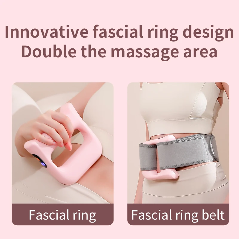 Blue Body Shoulder Back Abdomen and Waist Massage Belt Body Fat Burning Fitness Machine Muscle Massage Equipment for Relaxation