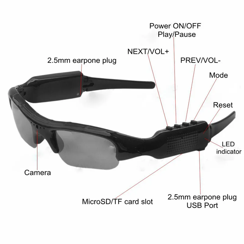  SmallOrders D11 2021 Fashion for Bluetooth Foldable Video Glasses with miniature Handsome Quality Wearable camera