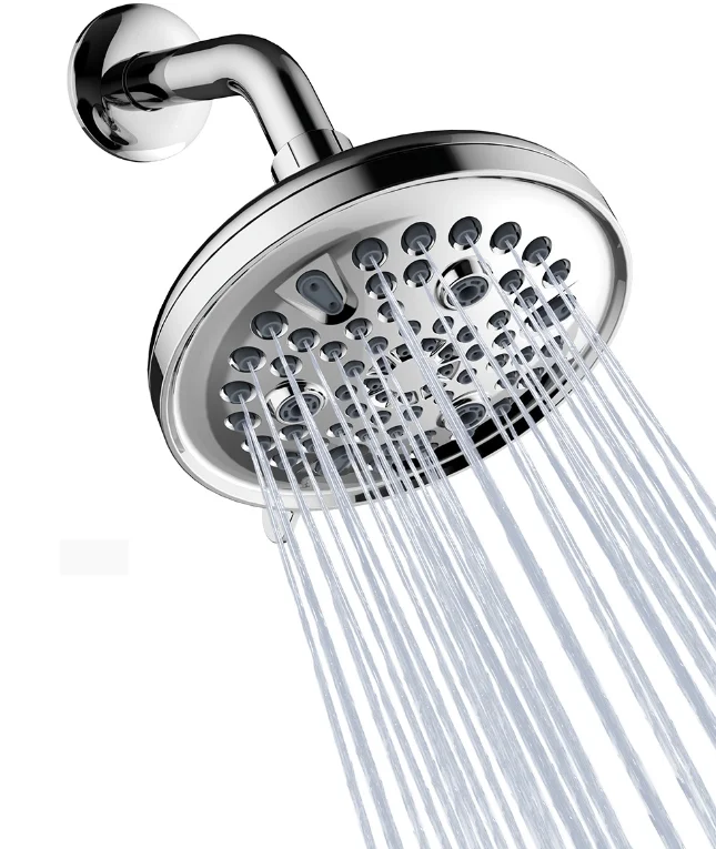 NES-XL684 Pressurized multi-function 9 kinds of water modes silicone self-cleaning function shower top spray shower