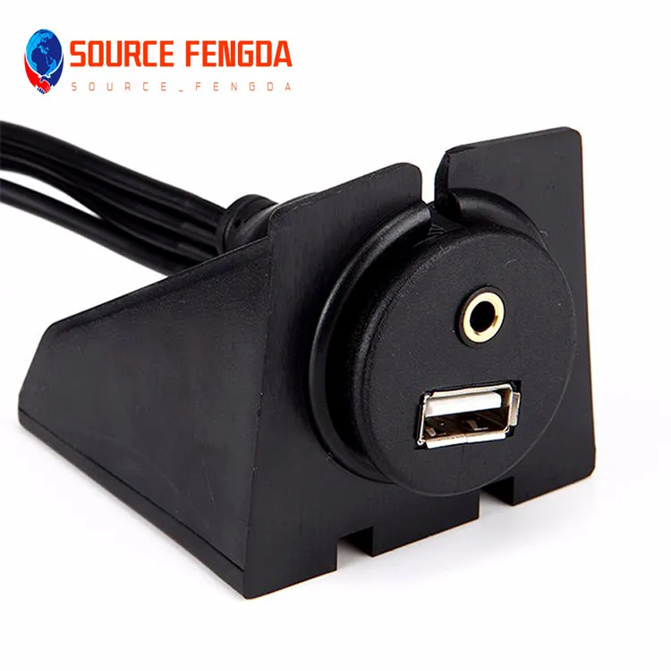 USB 2.0 & 3 RCA Male to 3.5mm USB Female Car Mount Flush Cable RCA USB 3.0 Flush Mount Extension Cable for car audio