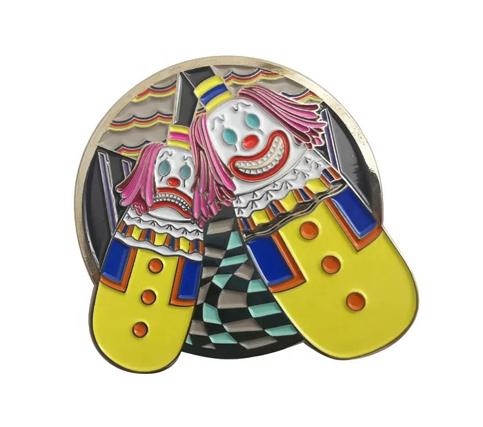 Kunshan Factory Fantasy Pin Custom  Rose Gold Plated Hard Enamel Pin