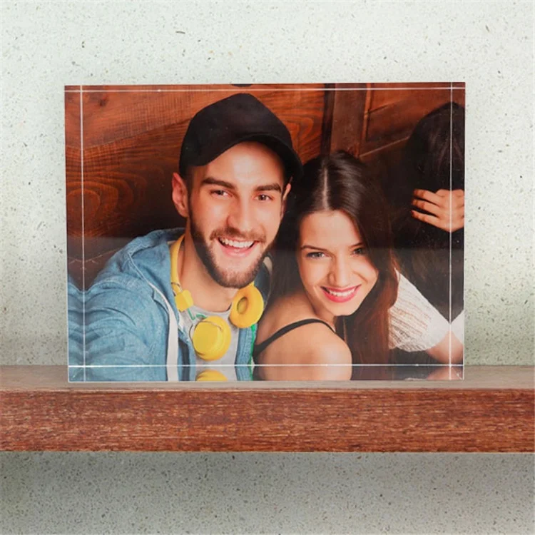 Идеально подходит для семейного фото или для фирменного бренда акрилового стеклянного стола