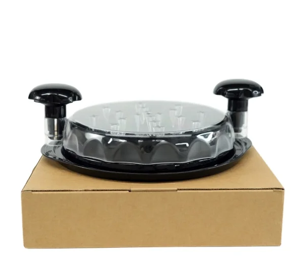 2024 New Design Portable BBQ Tools High Quality Anti-Slip Transparent Lid Shredding Meat Chicken Beef Made PP ABS PC Kitchen Use