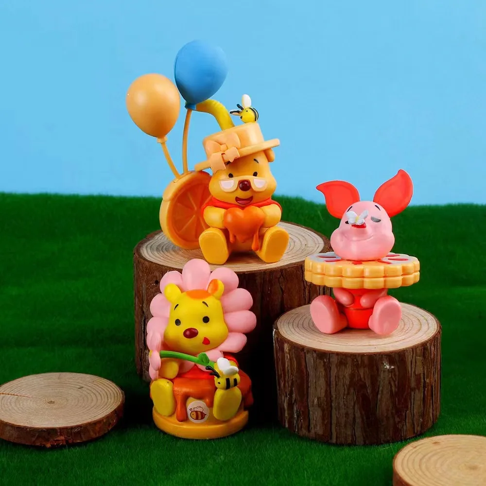 Car Decoration Accessories 3D PVC Dolls Toys Lovely Cartoon Bear Action Figures Party Gifts Wholesale Custom Action Figure Sets