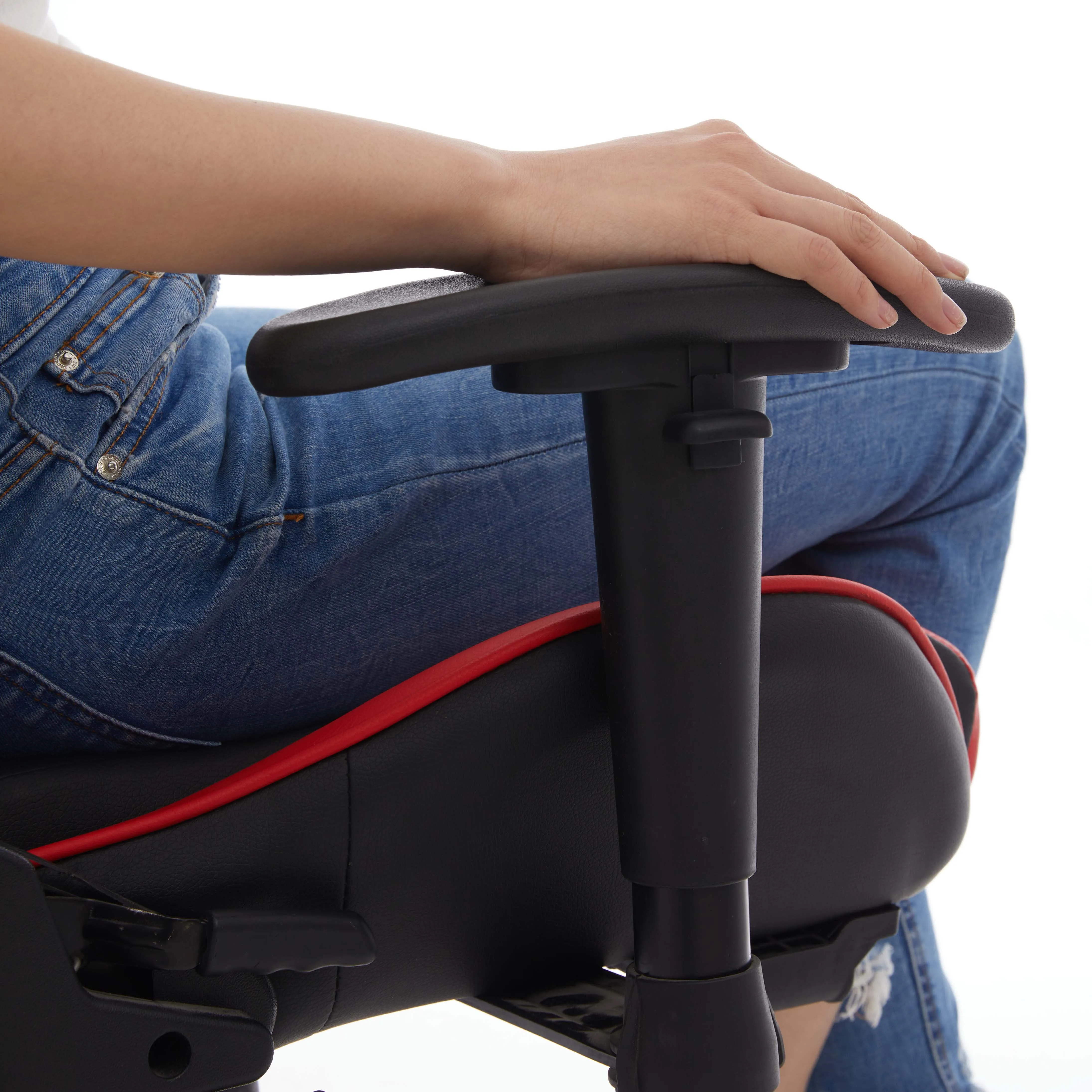 hot sale anji pu leather cyber PC gamer with racing style led drop shipping gaming chair