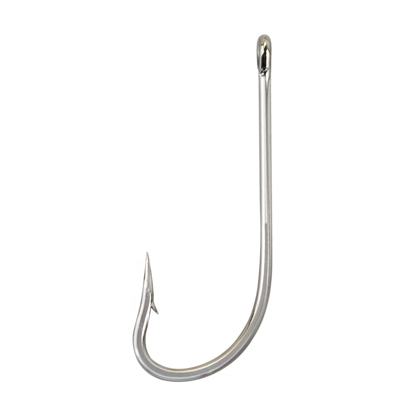 Carbon Steel Long Shank Barbed Fishinghooks Wide Gape Circle Hook Bulk Fishing Tackle