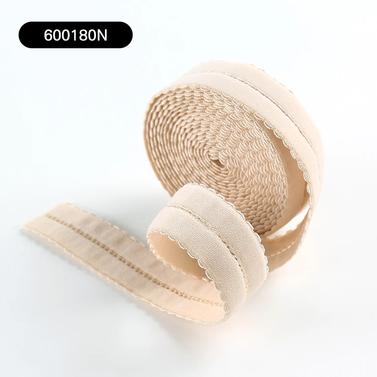 Factory supply custom 12mm fashionable bra elastic strap mesh shoulder band