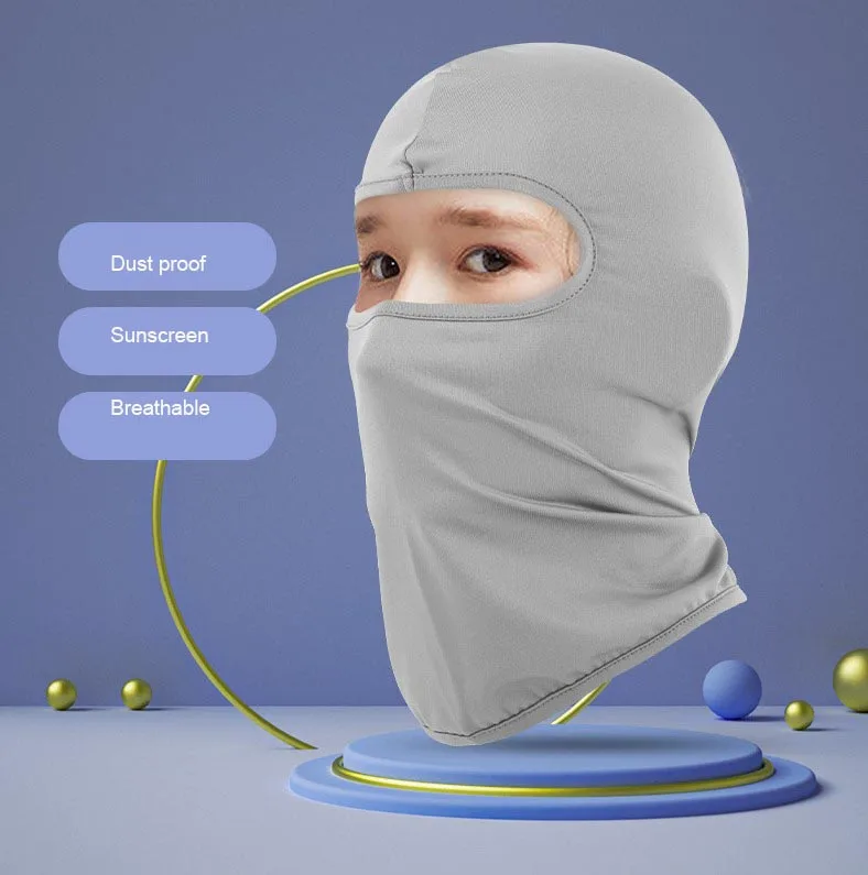 Kids Balaclavas riding Neck Warmer Face Mask Sunscreen knit Full Face Cover Children Ski Mask 1 Hole Balaclava