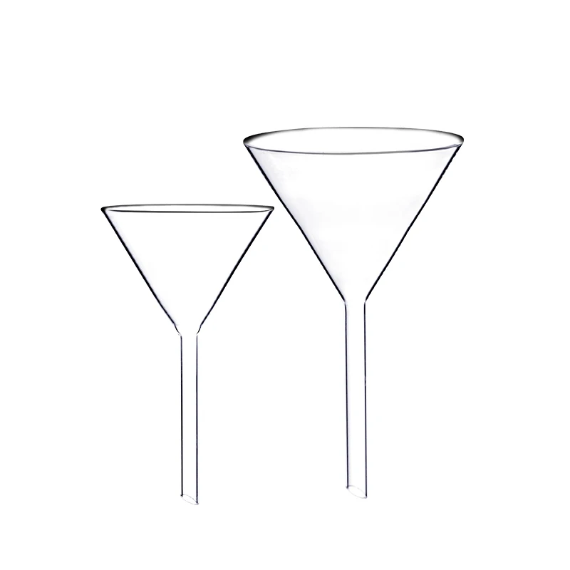 
Outstanding quality high transparency silicon dioxide cone glass funnel 