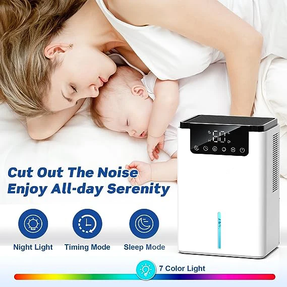 Energy Efficient home closet dehumidifier 2000ML Home Air Mini Portable Small Dehumidifier