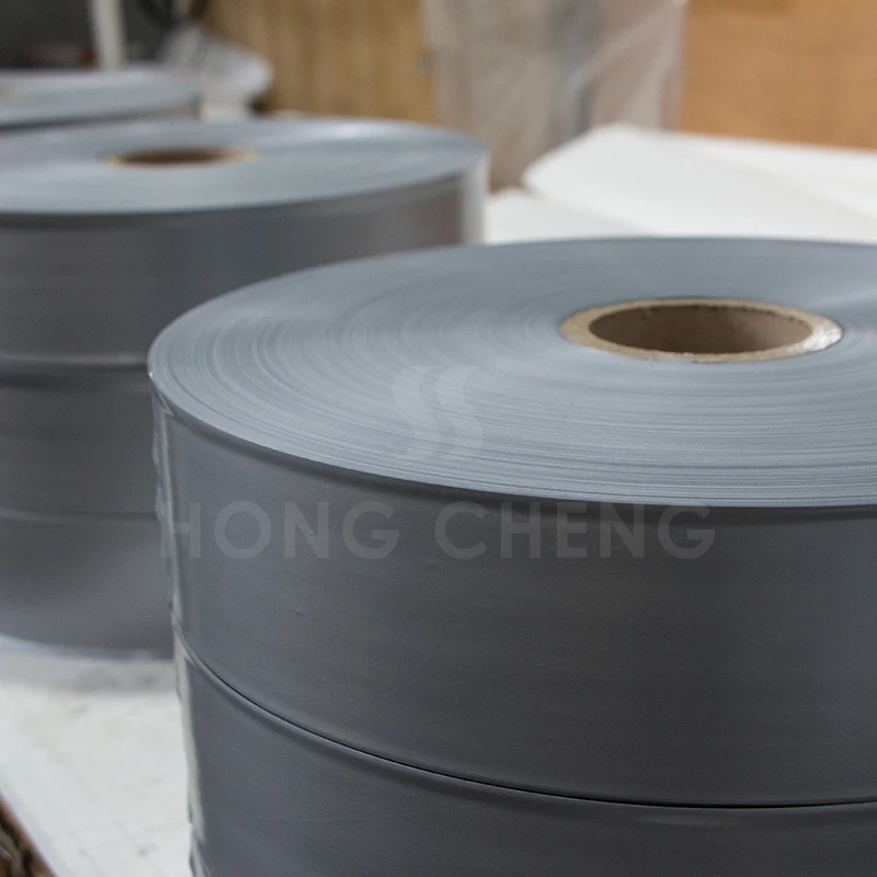 flexible duct material grey PVC film