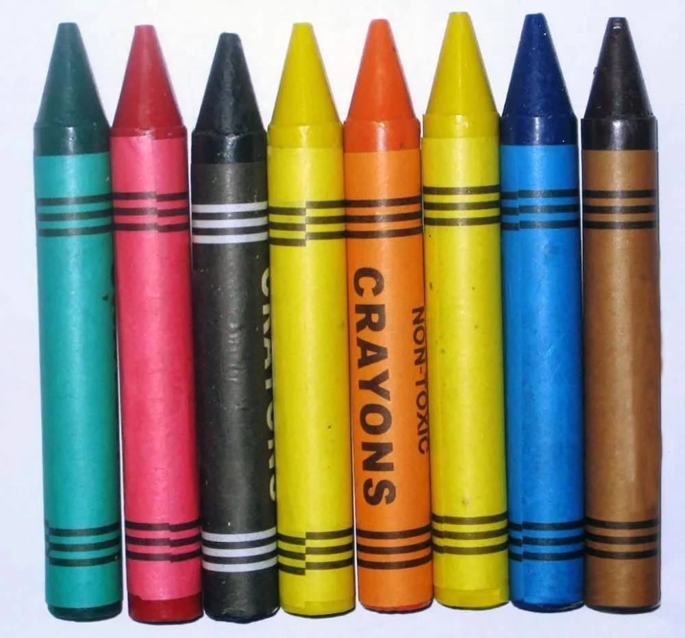 Normal size soft wax crayons easy to draw and hold mini wax crayons set non toxic 12 pack custom crayons in box