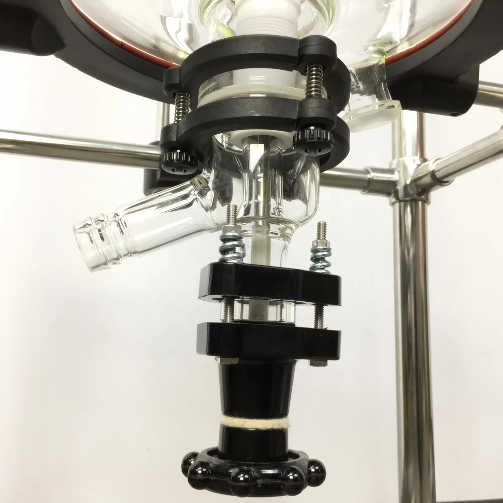 10L 20L 30L 50L Double Layer Jacketed Glass Chemical Reactor with Stainless Steel Reactor Vessel