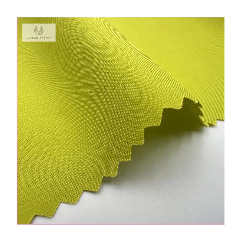 Mindun Wholesale Ready Goods Woven 27% Bamboo 70% Polyester 3% Spandex Blend Shirt Fabric