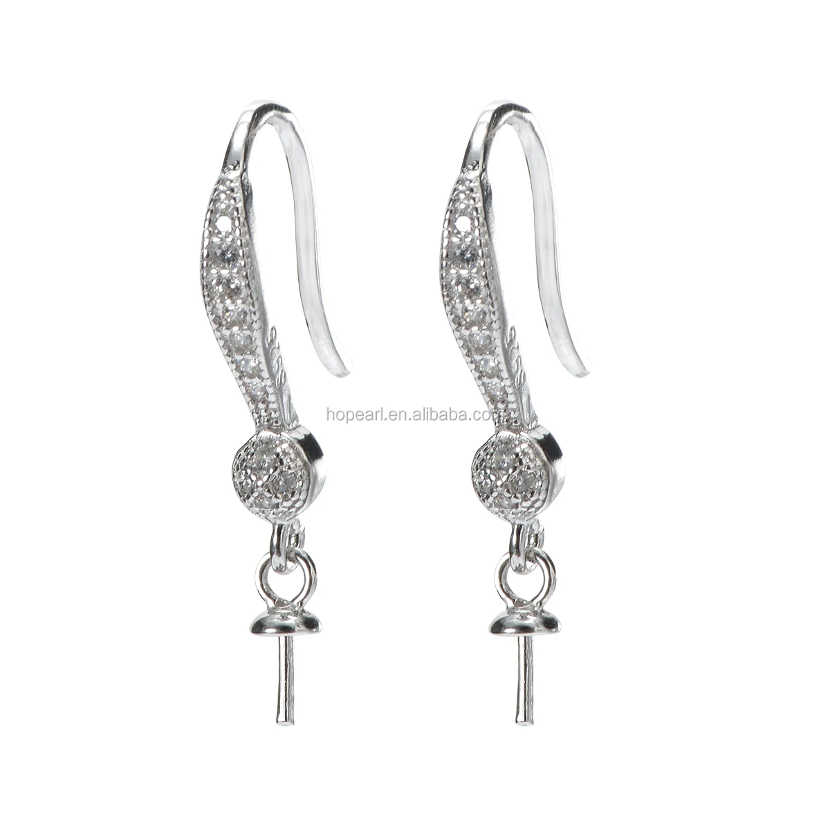 SSE145 свадебные серьги, подарок «сделай сам» для жемчуга, серебро 925 пробы, крючок, фурнитура для сережек